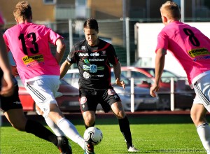 Fredrik Winroth gjorde återigen en bra match på mittfältet.
