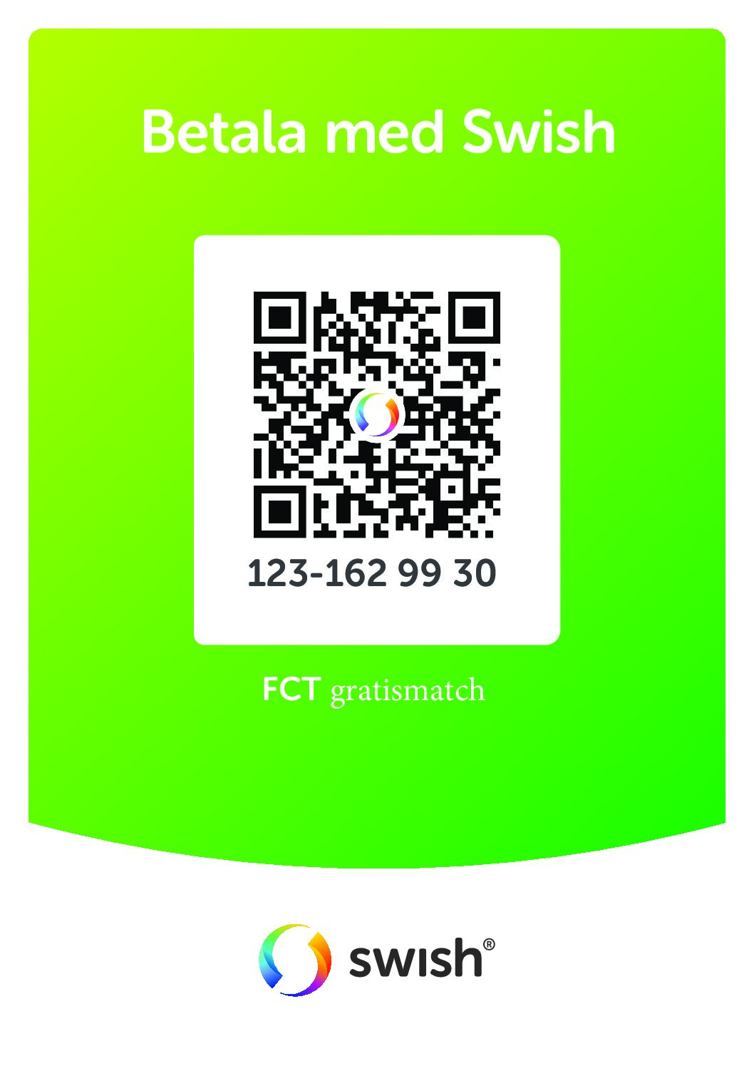 FCT swish QR code